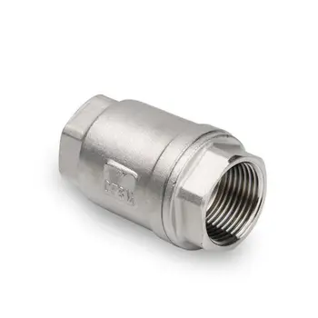 

1/2" BSP Female Thread 201 Stainless Steel Vertical Spring-loaded Type Check Valve DN15 20mm Non-return for Water Gas Oil