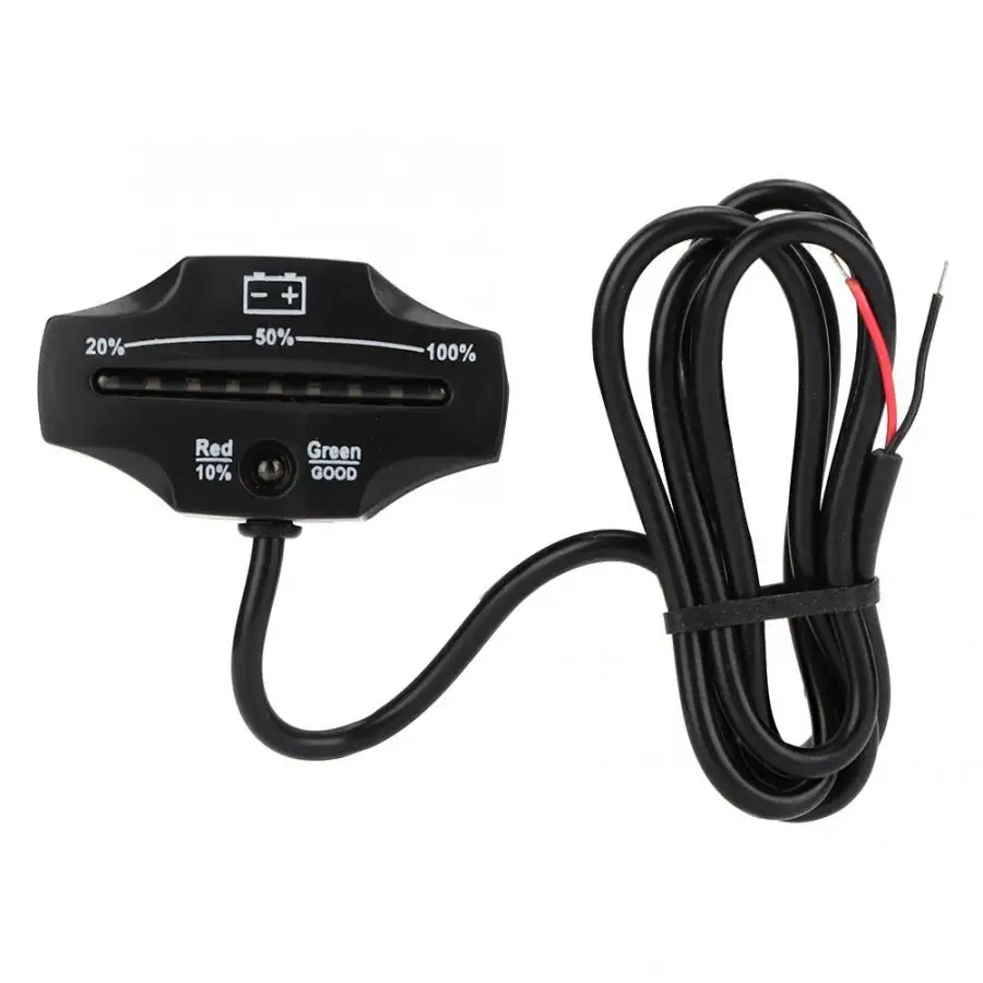 LED Indicator Battery Meter Monitor for 12V/24V Lead Acid Storage Batteries Car Accessories Gauge | Автомобили и мотоциклы