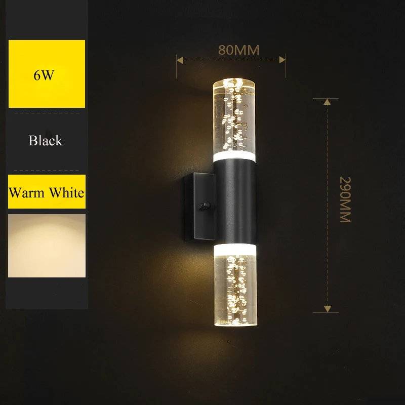 wall sconce lighting Modern 6W LED Wall Lamp Creative Gold Double Head Bubble Crystal Wall Light Home Hotel Restaurant Aisle Hallway Bedroom Lighting the range wall lights Wall Lamps