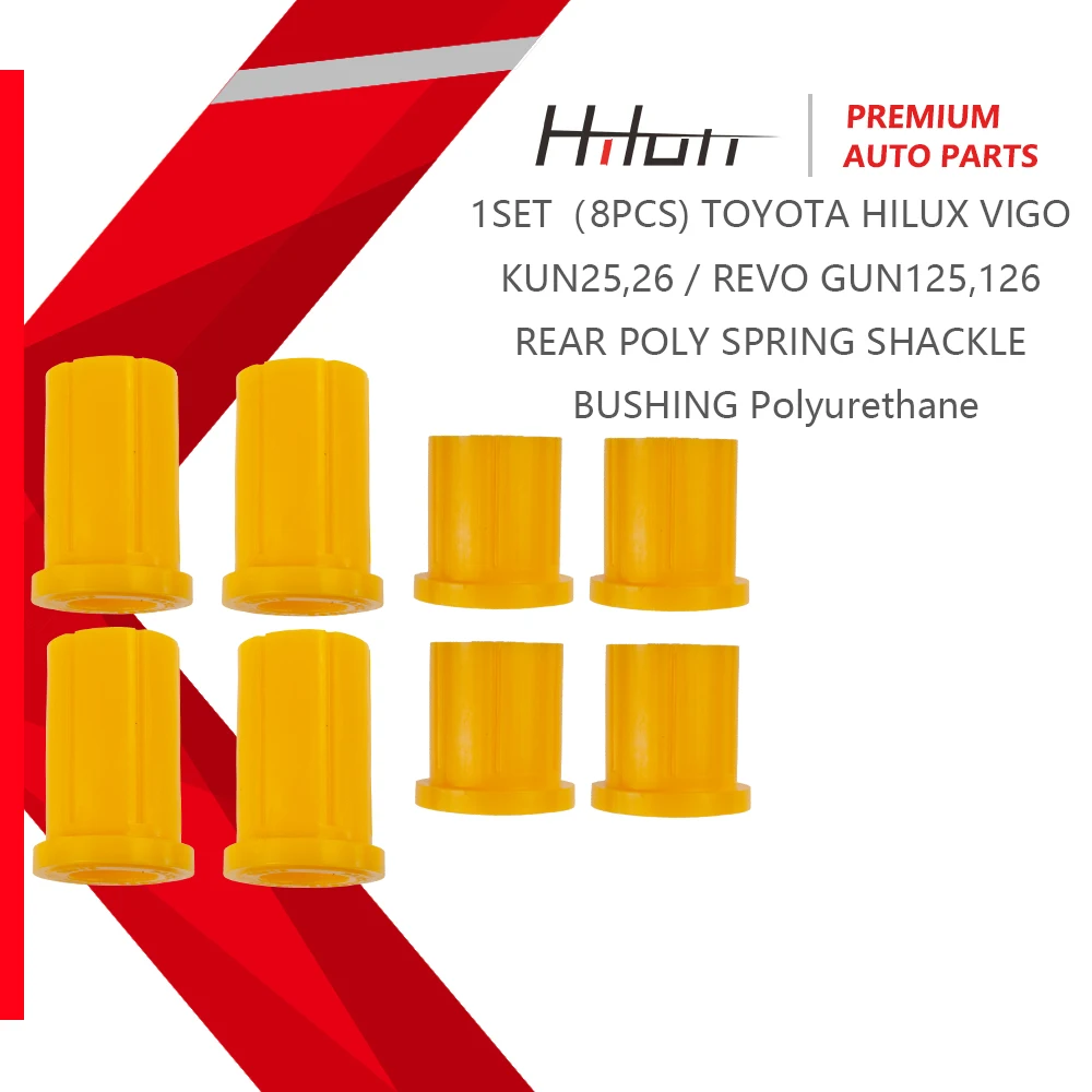 90385-T0001 90385-T0009 90385-T0002 90385-T0010 8Pcs Rear Rear Poly Spring Shackle for Toyota Hilux Vigo