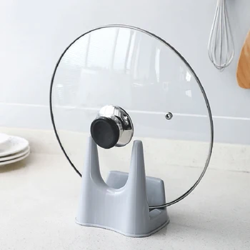 

Useful Spoon Pot Lid Shelf Cooking Storage Kitchen Decor Tool Stand Holder Spoon Rests Pot Clips
