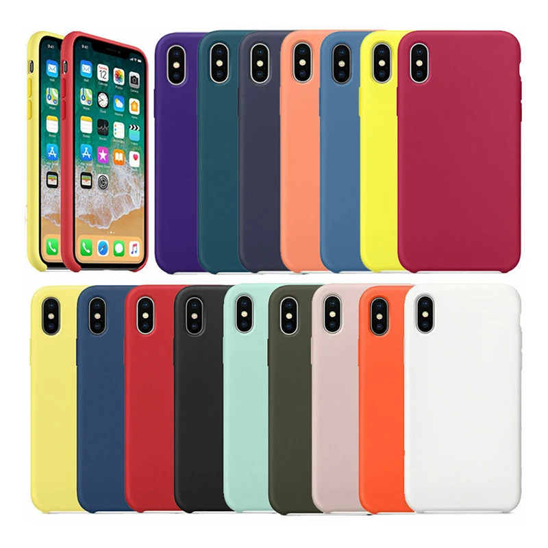 Силиконовый чехол для iphone 11 Pro X XS MAX XR 7 8 6S 6 Plus задняя крышка защитный plus|Бамперы| |