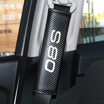 

1Pair Car Seat Belt Shoulders Pads Covers for Volvo S80 Car Safety Seatbelt shoulder protector