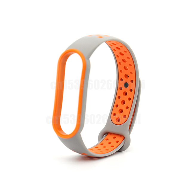 For Xiaomi Mi Band 3 4 5 6 Two-Color Watch Band Wristband Silicone Miband Smart Silicone Bracelet Mi3 M4 M5 Mi6 Glass Film
