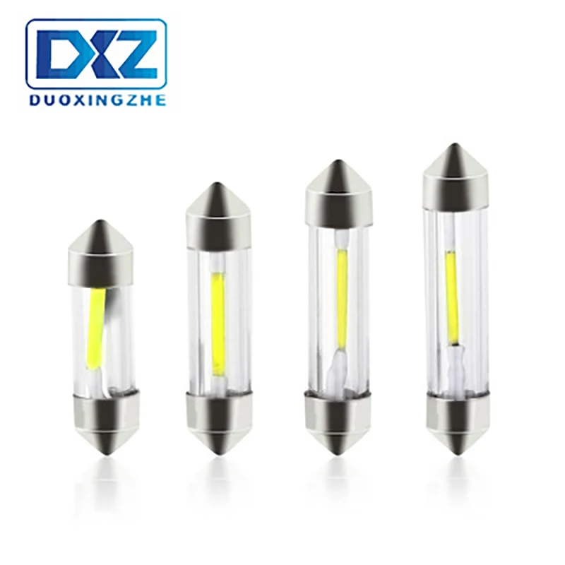 DXZ 2 шт. C5W Led 31 мм 36 мм/39 мм/41 мм C10W лампы SMD COB Led автомобиля Подсветка салона 12V 6000K белый светодиодный светильник для крыши светильник