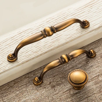 

2 pcs Antique Door Handles Vintage Drawer Pulls Door Knobs and Handles for Cabinets Kitchen Cupboard Handles