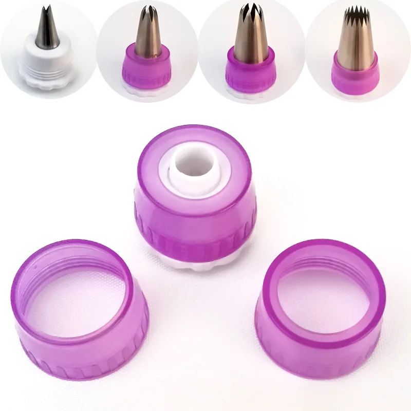 Multi-function Icing Piping Nozzle Connector Adapter Cream Coupler Decoration Converter Tools suit for various sizes |