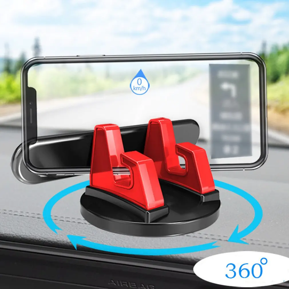 360-degree Rotating Fixed Car Phone Anti Slip Holder Silicone Desktop Bracket Car Navigation Durable Bracket best phone stand