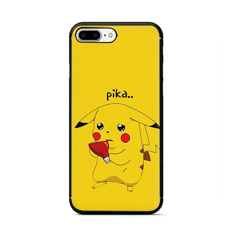 B12 EWAU Пикачу Мягкий силиконовый телефон чехол для iPhone 5 5S SE 6 6s 7 8 plus X XR XS 11 Pro Max - Цвет: B12