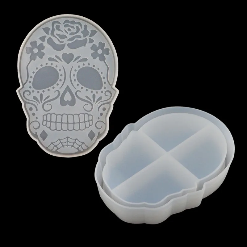 Skull Silicone Resin Mold Craft Diy Mold Crystal Epoxy Resin - Temu