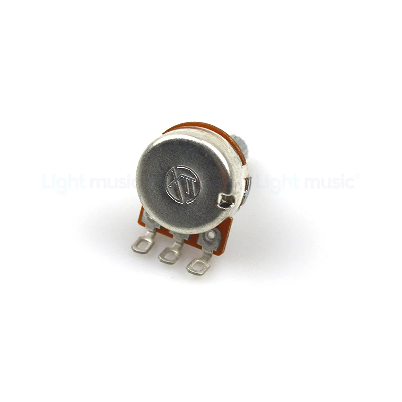 Guitar Potentiometer 2pcs A500K B500K A250K B250K Potentiometer Splined Small Pot Electric Guitar Bass Effect Amp Tone Volume 15mm 18mm Shaft Parts