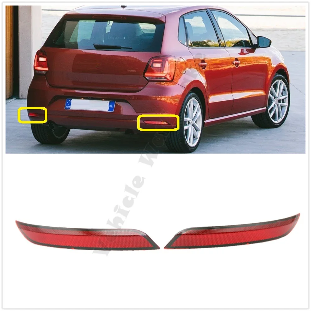 Для VW Polo 6C 2014 2015 2016 2017 автомобильный Стайлинг задний бампер угловой декоративный