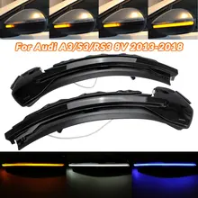 2 pièces LED dynamique clignotant séquentiel côté miroir indicateur clignotant pour Audi A3 8V S3 RS3 2013 2014 2015 2016 2017 2018