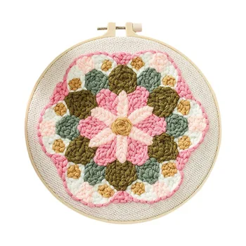 

DIY Embroidery Material Package Handmade Creative Beginner Cross Stitch Kits Embroidery Hoop Home Decor Craft
