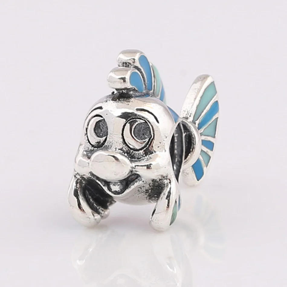 

Authentic 925 Sterling Silver Enamel The Little Mermaid Charm Charm fit Pandora Bracelet Bangle DIY Jewelry