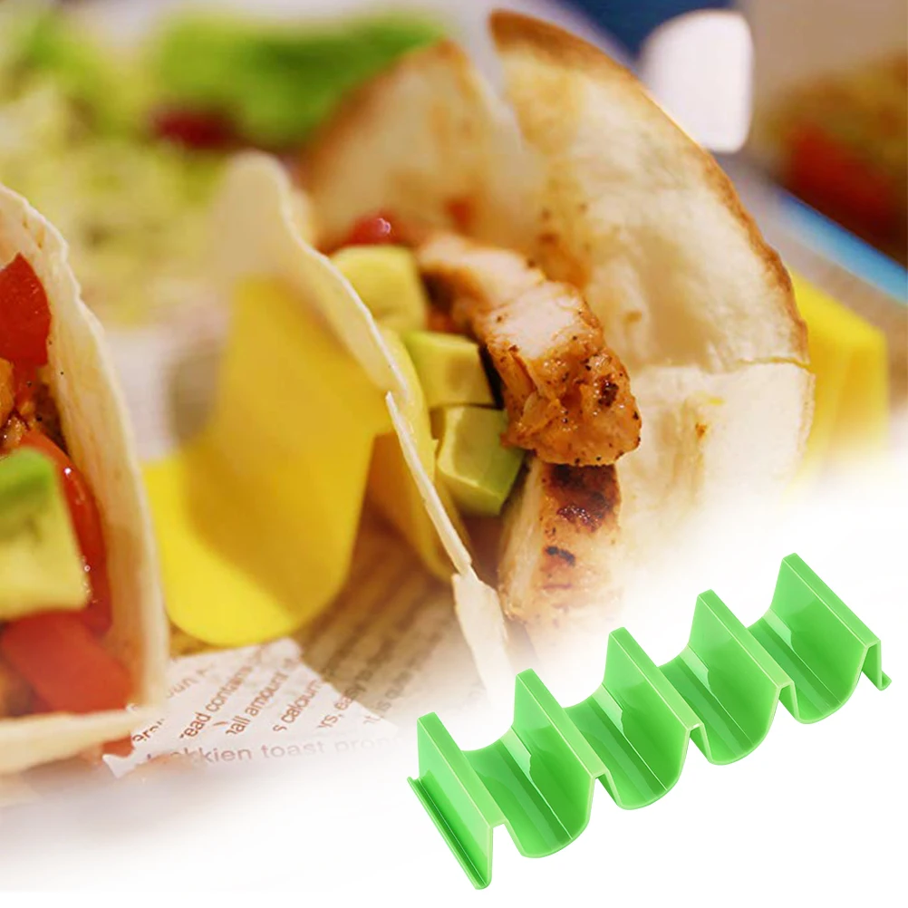 Красочные пластиковые Taco оболочки держатель Taco стенд пластины протектор Еда Держатель кухонные продукты стойка для блинов подставки