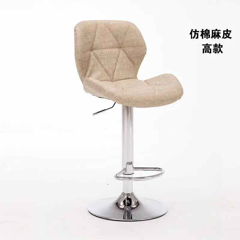 Новые барные стулья, барный стул, вращающийся подъемный стул, высокие стулья, минималистичный домашний декор, модный креативный красивый стул, современный поворотный стул - Цвет: C Khaki