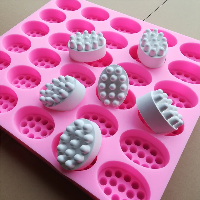 3d Handmade Custom Soap Silicone Molds Massage Multy Cavity Bar