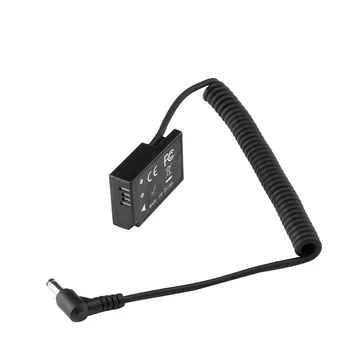 

LP-E17 Dummy Battery Pack for Canon 77D 200D 750D 760D Cameras DC Coupler Connector Spring Cable Battery Replacement