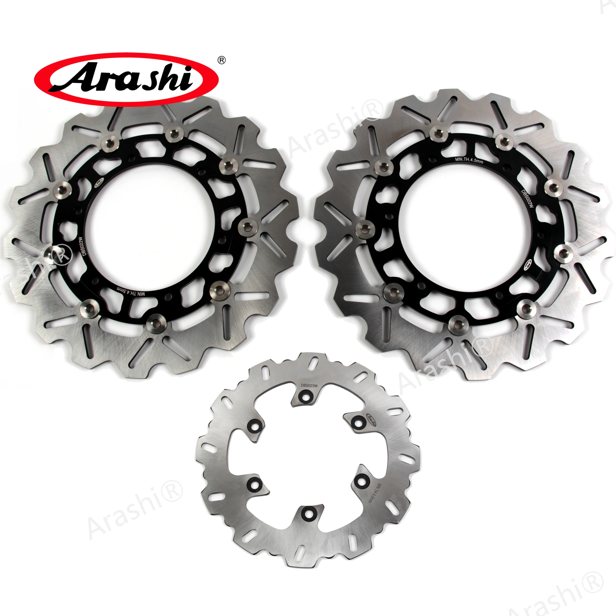 US $59.99 Arashi 1 Set CNC Front Rear Brake Disc Rotors For YAMAHA YZF R1 19982001 XJ N 600 1998 2003 XJ600N TDM 900 20022010