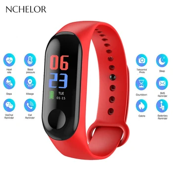 

Men's Watch Sports Waterproof Heart Rate Blood Pressure Blood Oxygen Detection Pedometer Sleep Monitoring Detachable Bracelet