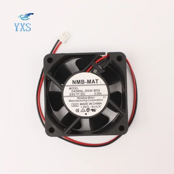 

NMB-MAT 2408NL-05W-B50 L00 24V DC 0.09A 2 wires 60x60x20mm server cooler fan