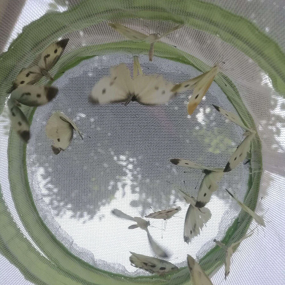 Insect Cage Housing Portable Net Cloth Cylinder Style Terrarium Foldable Garden Breeding Praying Mantis Zipper Butterfly Habitat