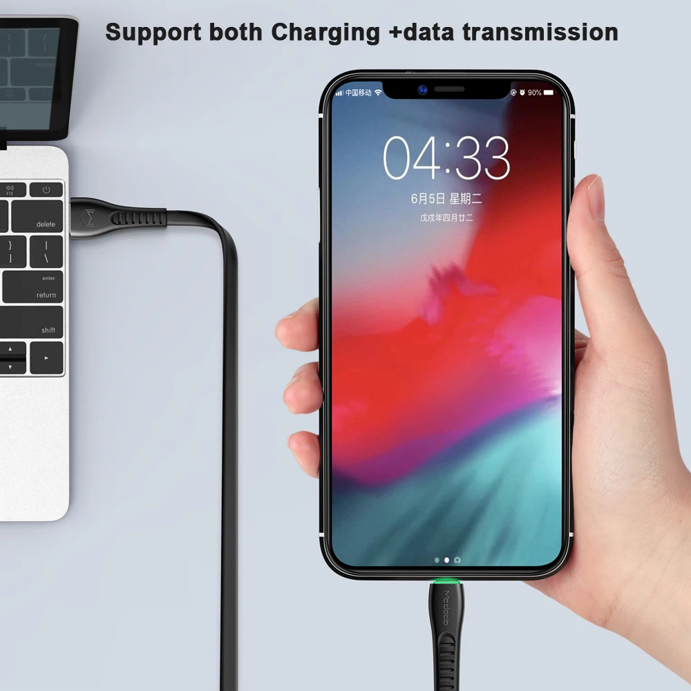 Mcdodo USB кабель для iPhone 11 pro Xs max Xr X 8 7 6 6s plus iPad 2.4A кабель для быстрой зарядки кабель для мобильного телефона Usb кабель для передачи данных