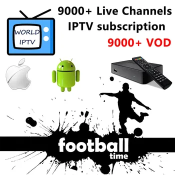 

TV BOX android 1 Year iptv subscription Europe French Arabic Italian belgium spanish IPTV code 10000+ channel 3500 films VOD