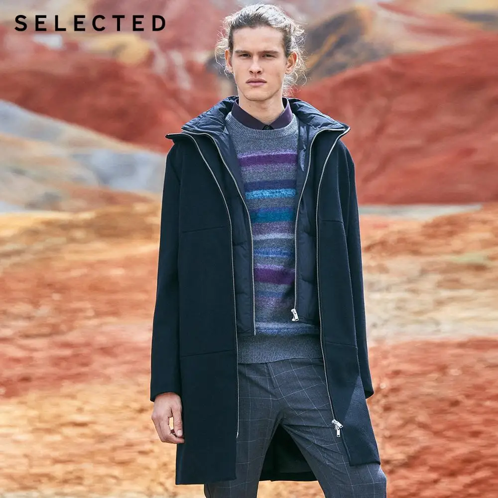 SELECTED Men's Two-piece Set Wool Jacket & Gray Duck Down Winter Down Jacket Coat Men's Clothes | 418427503 SELECTED Men's Two-piece Set Wool Jacket & Gray Duck Down Winter Down Jacket Coat Men's Clothes | 418427503