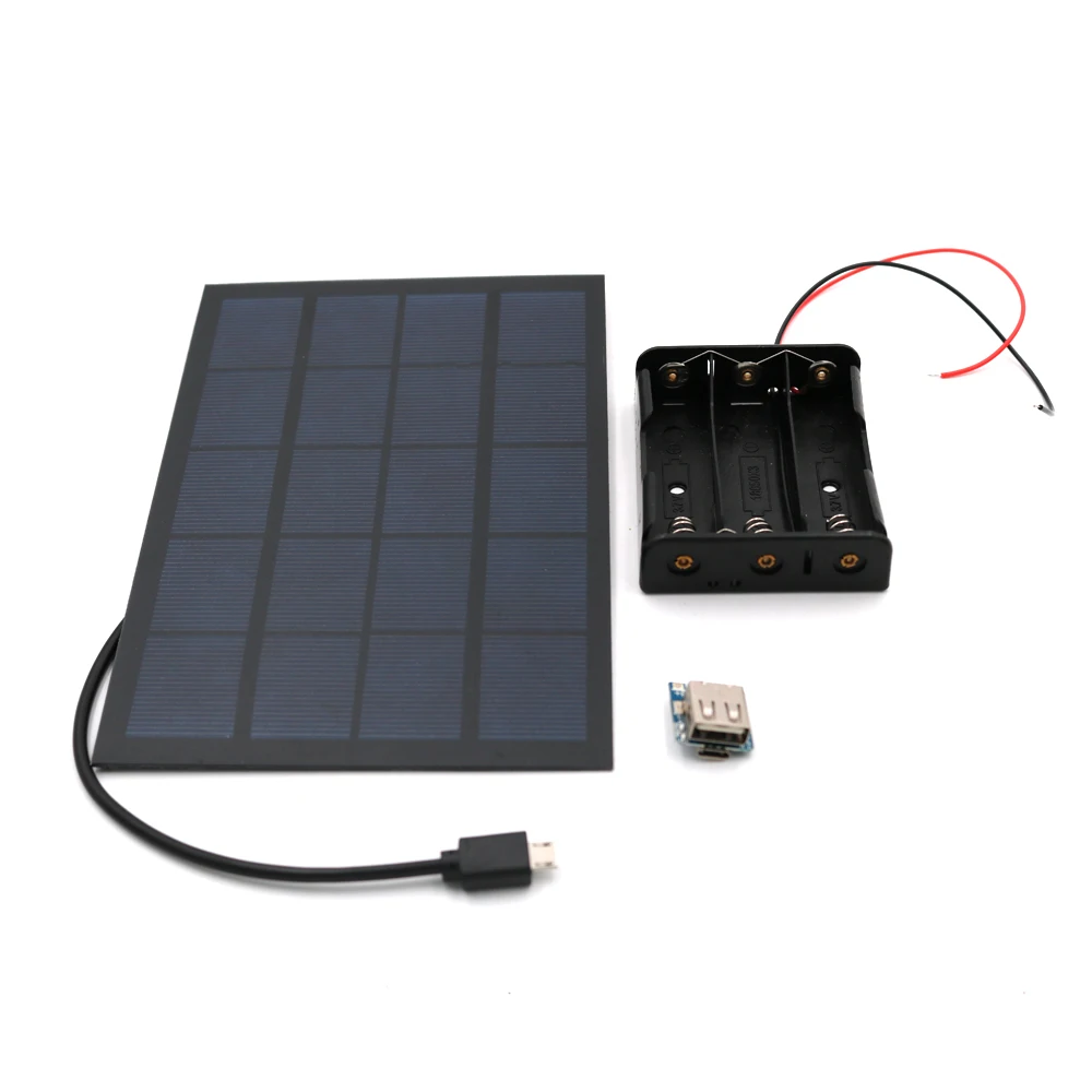 DIY Панели солнечные Мощность банк Батарея коробка 3 7 V 5V Micro USB 2A Boost Mobile 18650 Литий