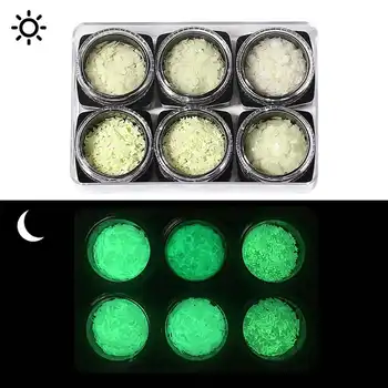 

Nail Art Stickers Decals Luminous Colorful Nail Art PP Material Wraps Adhesive Decals Nails Decoration Accessories