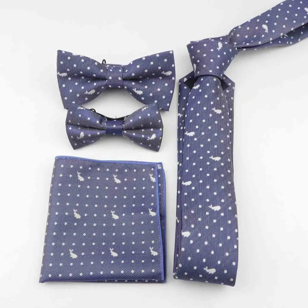 Полиэстер мужские дизайнерские обтягивающие, в полоску платок носовой платок бабочка галстук-бабочка галстук комплект Наряд для родителей и ребенка в партии - Цвет: 11