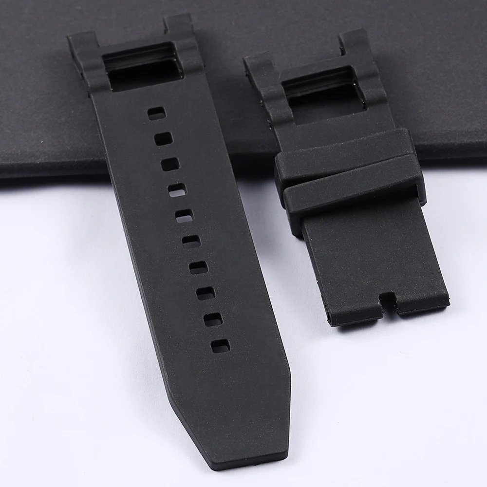 28mm Black watchband Waterproof Rubber For Subaqua Watch Band Belt Invicta strap Noma III 3 - 18520 19828 Wrist Tape | Наручные часы