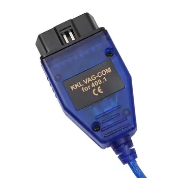 VAG-COM KKL 409.1 OBD2 USB Cable Scanner Scan Tool For Audi VW SEAT Volkswagen Vag Com Auto Full Support Of KW 1281 and KW 2000 6