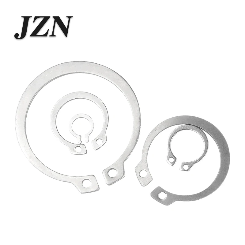 304 material stainless steel C-type circlip shaft card outer card shaft with snap ring spring retaining ring snap ring M3 -32mm afbeelding