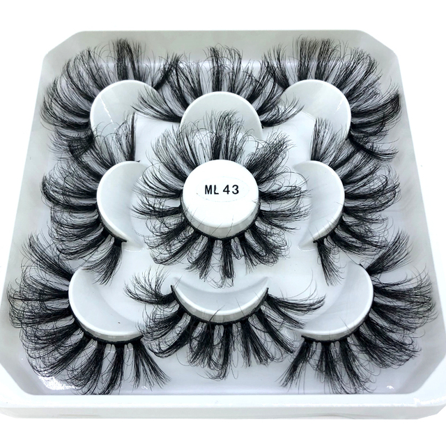 5 pairs natural false eyelashes fake lashes long makeup 3d mink eyelashes eyelash extension mink eyelashes for beauty