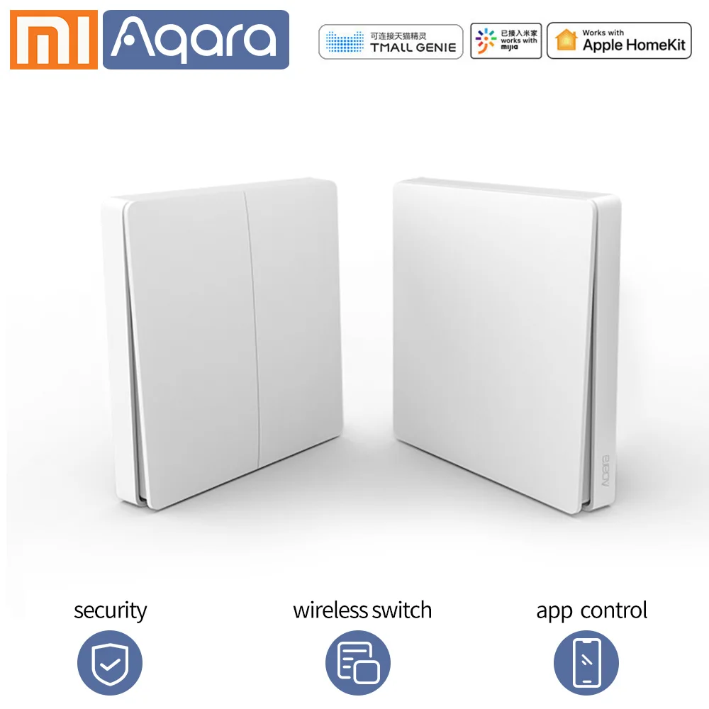 

Xiaomi Smart Switch Aqara wireless Switch wireless doorbell for xiaomi homekit wireless Wall Switch Zigbee mijia app
