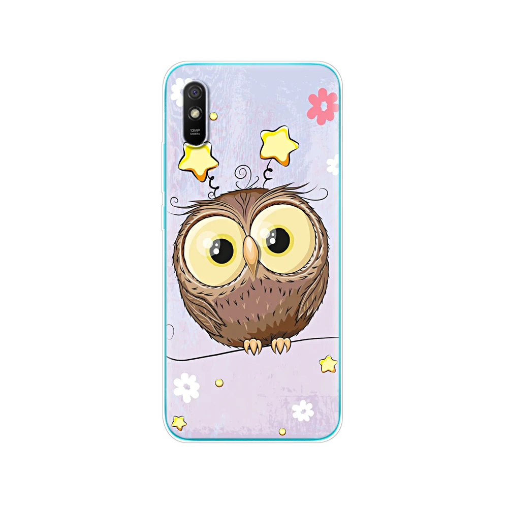 xiaomi leather case custom For redmi 9A Case soft TPU Silicon Back Cover For redmi 9A S 6.53 inch funds etui bumper coque Skin shockproof cute cat xiaomi leather case card Cases For Xiaomi