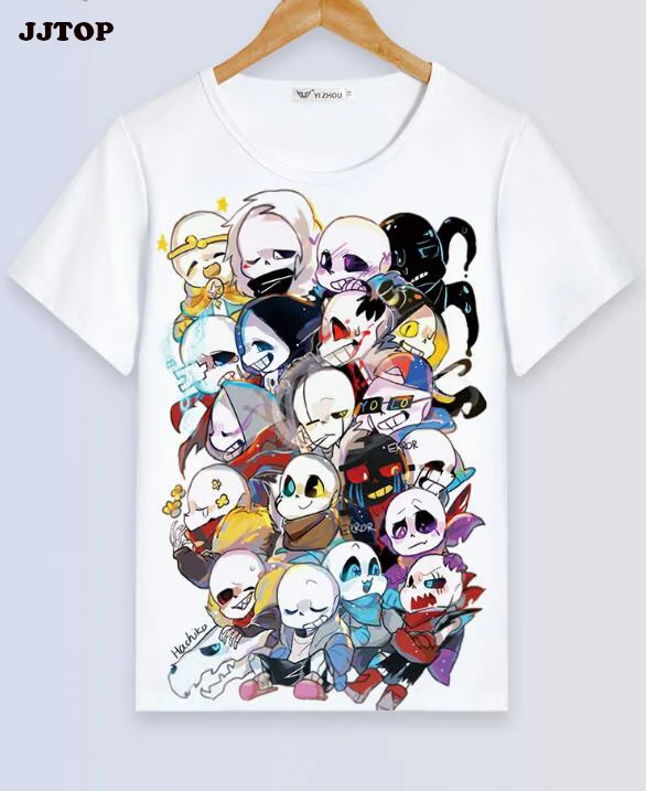 Детские Взрослые Семейные рубашки аниме Cos Undertale Frisk Toriel SansCasual Футболка Топ Sans Chara
