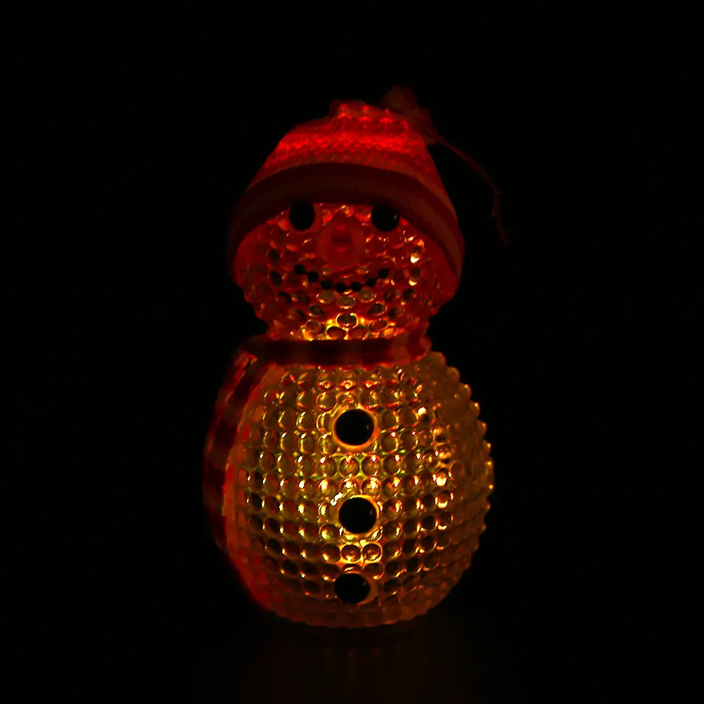 Night Light LED Snowman ABS Flashing Christmas New Year Gift Cute New Arrvials