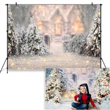 Рождественский фон для маленьких детей зимняя снега декоративные фоны для студийной фотосъемки для фотобудка для фотосессии