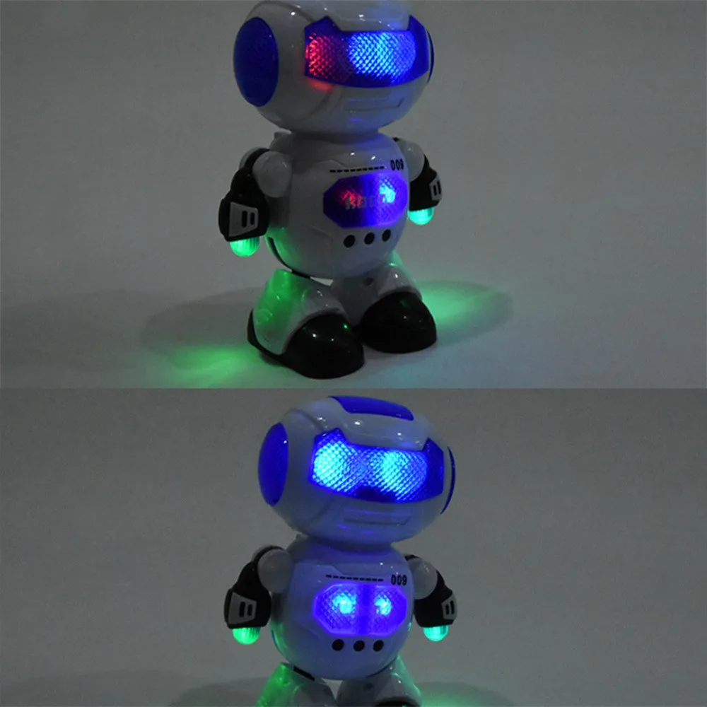 Electronic Dancing Robot With Musical& Lighting Robot Fun Learning Toys For Kid RC Robot Interactive Lighting Dancing Toys Gift