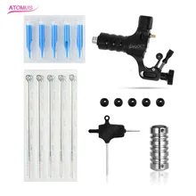 Ротационная тату-машинка, набор, полный набор, 3RL Иглы для татуировки, 3RT трубка, Tatuagem Acessorios