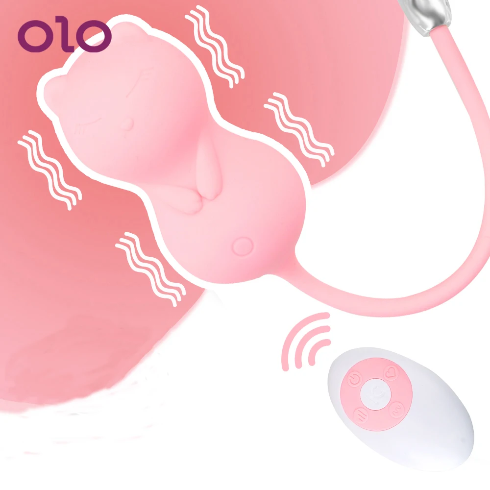 Электрические вагинальные шарики OLO 10 скоростей интимные игрушки беспроводной
