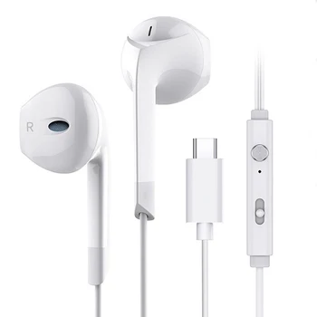 

Langsdom TYPE-C wired in-ear Earphone E6C for music sport portable headset super bass TYPE C sport earphones E6U with microphone