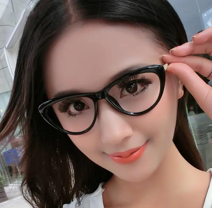 2020 women Glasses Frame Women Glasses Retro Cat Eye Glasses frame Fashion Clear Lens Eyeglasses Frame Clear Lens Sun Glasses