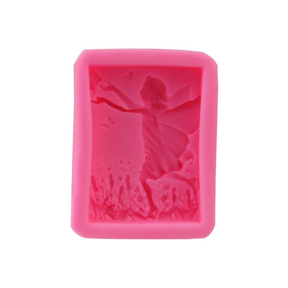 Angel Hand Holding Butterfly Shape Silicone Soap Mold Candle Handmade Soap Mold Chocolate Fondant Cake Baking Silicon Mold
