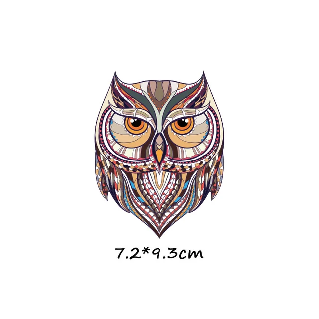 ZOTOONE Cartoon animal patch paste heat transfer vinyl owl elephant butterfly costume DIY micro chapter hot press patch sticker 1066