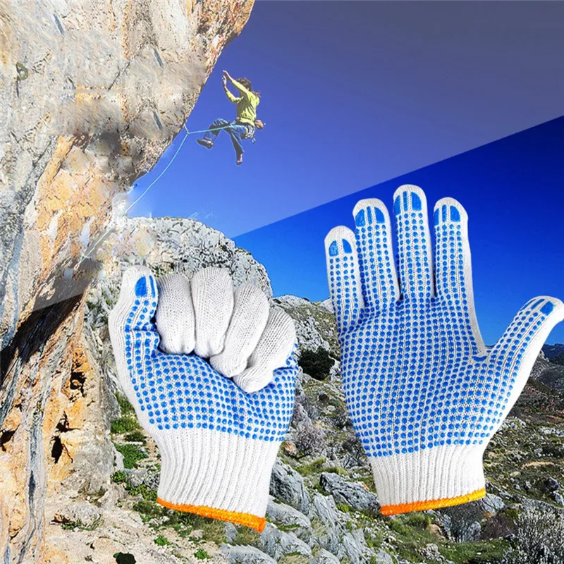 

Camping Gloves Anti-slip Full-finger Smooth Mesh For Climbing Belaying Rappelling Fishing Cycling Breathable Even Feel Cotton
